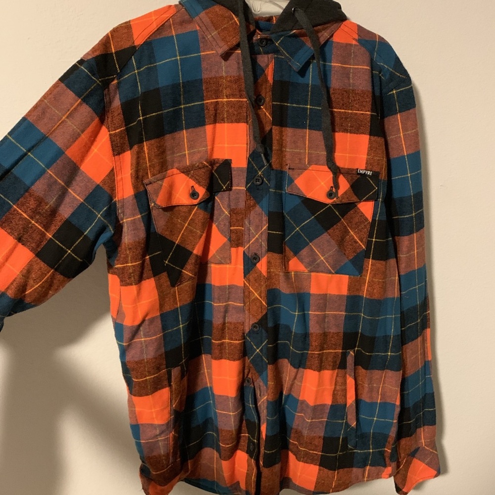EMPYRE hooded flannel